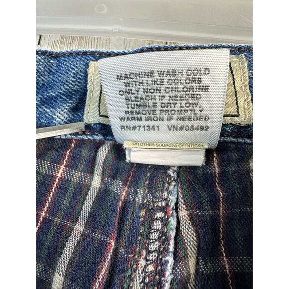 LL Bean Heavy Jeans Mens 44x32 Blue Classic Fit Flannel Lined‎ Outdoorsy OJX04 - Picture 13 of 15